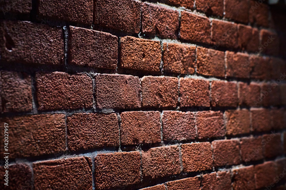 Textured Brick Wall Detail with Shallow Depth Field Stock Photo Adobe