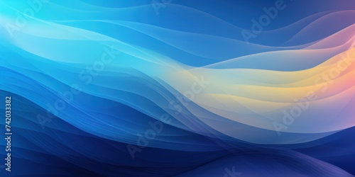 Blended colorful dark azure and blue gradient abstract banner background