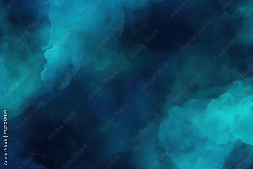 Blended colorful dark Cyan and Indigo geadient abstract banner background