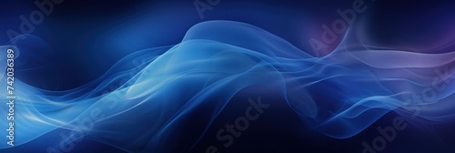 Blended colorful dark indigo and blue gradient abstract banner background