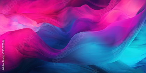 Blended colorful dark Magenta and Teal geadient abstract banner background 