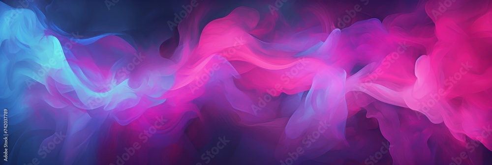 Blended colorful dark maroon and blue gradient abstract banner background