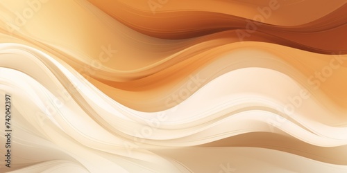 Blended colorful dark Tan and Ivory geadient abstract banner background