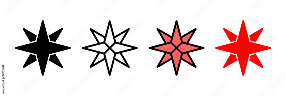 Compass icon vector illustration. arrow compass icon sign and symbol Compass icon vector illustration. arrow compass icon sign and symbol