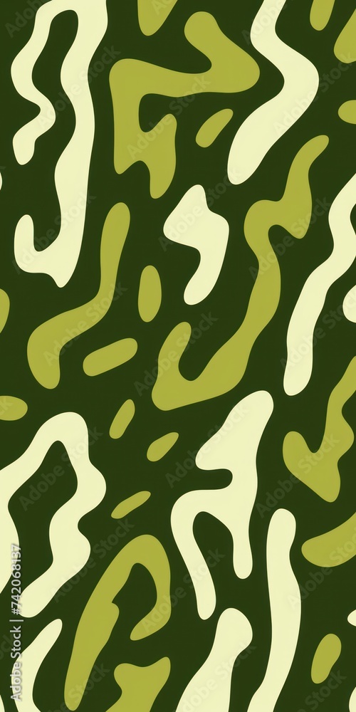 Khaki fun line doodle seamless pattern