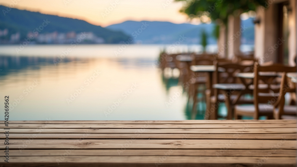 wooden pier on the lake