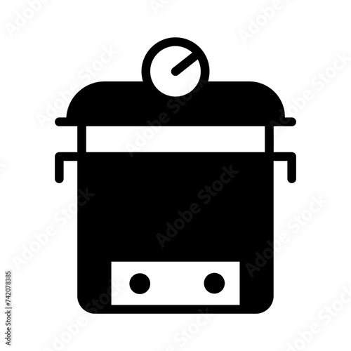 Autoclave Pressure Medical Glyph Icon