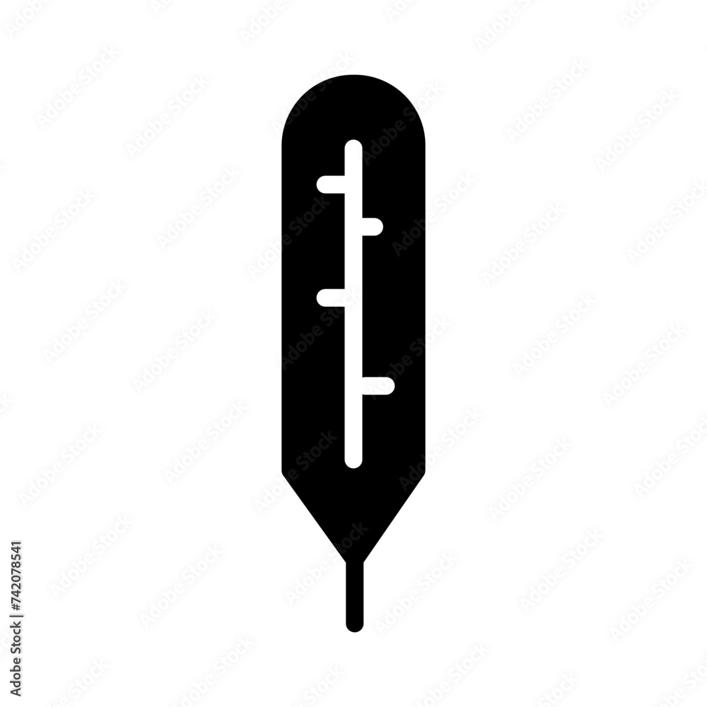 Degree Thermometer Tool Glyph Icon