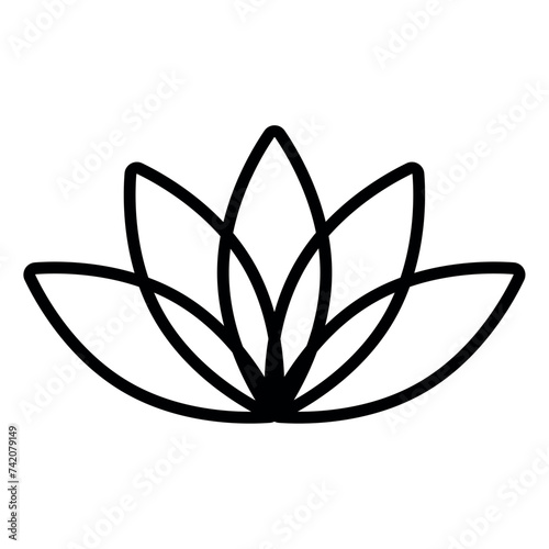 Yoga lotus icon Vector