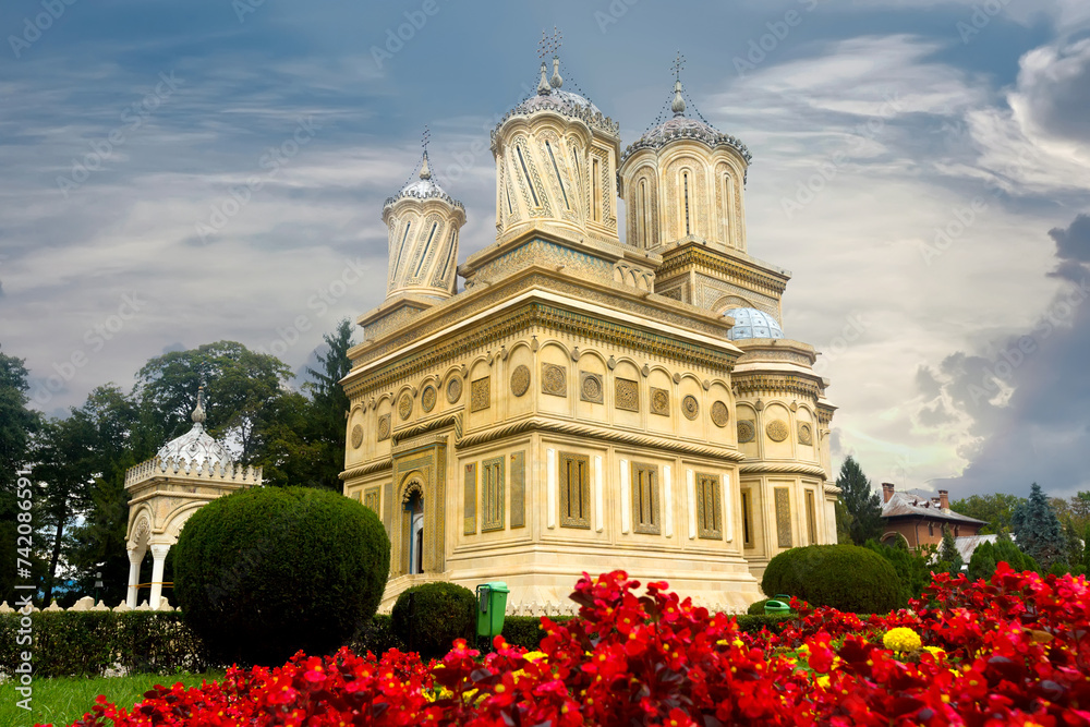Image of Cathedral of Curtea de Arges outdoor.