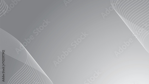 White and gray abstract gradient background wallpaper vector image for backdrop or presentation
