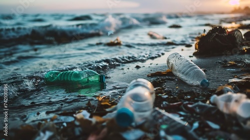 Waste in the ocean posing a serious threat to the marine ecosystem. Plastics, industrial waste and other polluting materials contaminate ocean waters and global health.