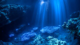 Underwater Dreamscape with Sunbeams