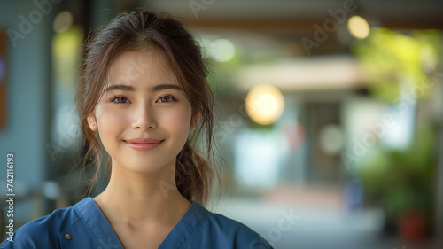 portrait of a woman, doctor at hospital