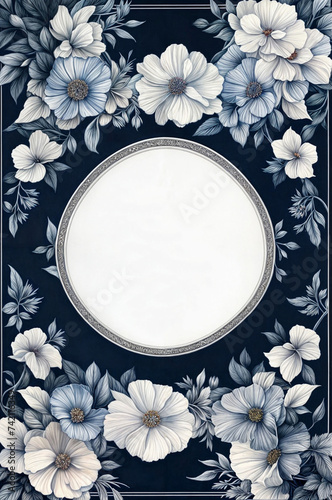 Wedding floral invitation templates