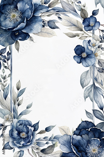 Wedding floral invitation templates