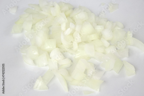 "Culinary photography of an onion in a studio"