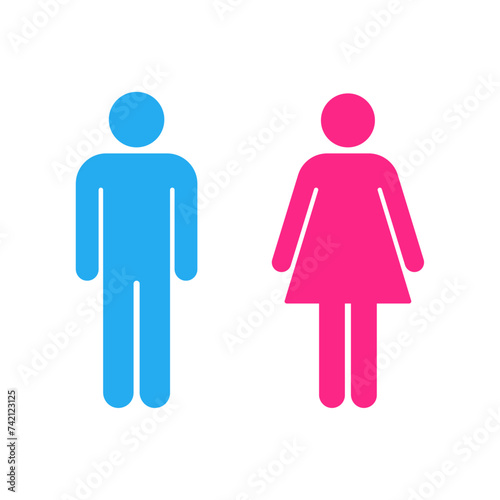 Man and woman silhouette icon