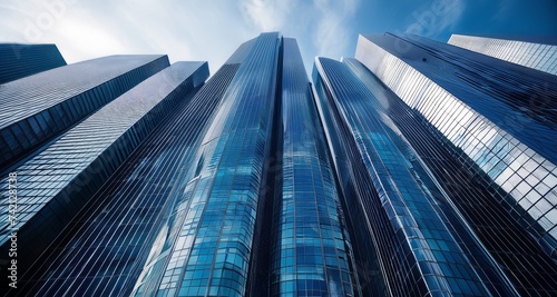  Modern architecture  towering high against the sky