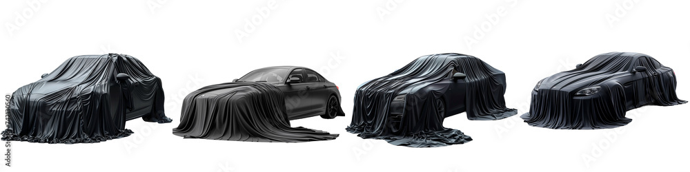 Mystery Vehicle Under Elegant Black Drape