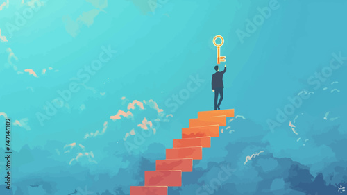 key to business success concept