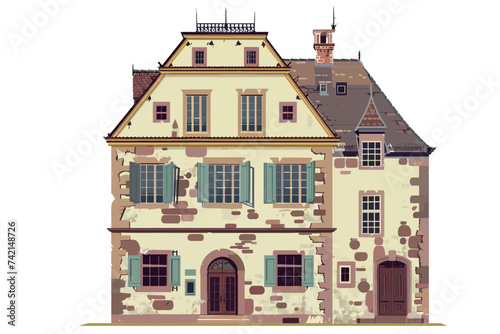 old house in style