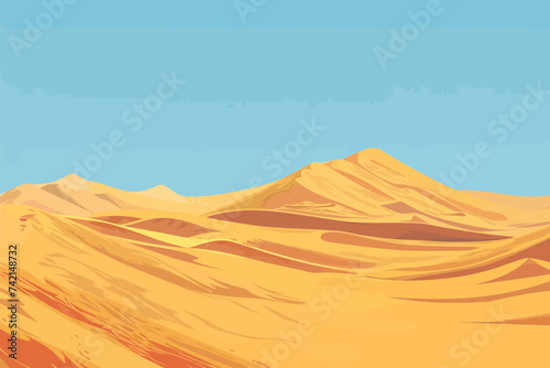 Flat Design Desert Sand