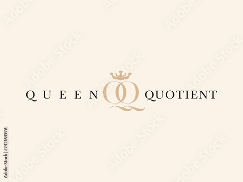 Letter Logo Luxury. Art Deco style logotype design for luxury company branding. Premium identity design. Letter QQ