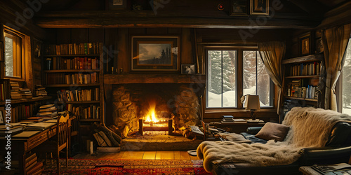  A Room 39 of Cozy Warmth and Serene Comfort. photo