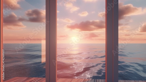 close up view facing directly at a beautiful tall AI generative