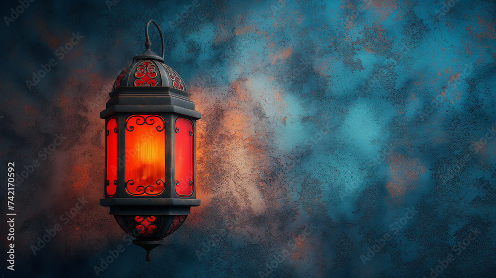 Islamic lantern in the night - Ramadan Kareem Islamic lantern in the night - Ramadan Kareem