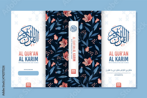 floral design al quran book cover 14