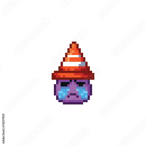 Crying monster, pixel art character