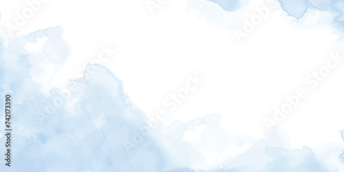 Blue Watercolor Texture Background