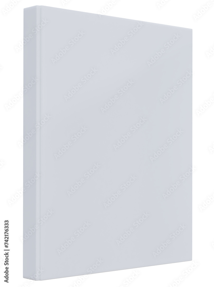 Blank vertical book cover template and isolated with space for custom design 3D illustration for magazine, book, education, or business use Blank vertical book cover template and isolated with space for custom design 3D illustration for magazine, book, education, or business use