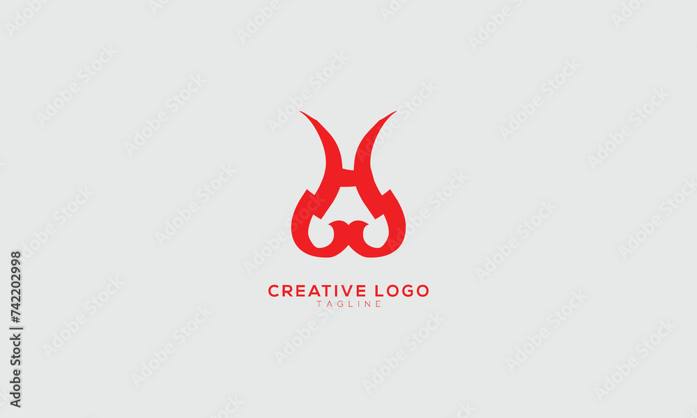 WH HW Abstract initial monogram letter alphabet logo design WH HW Abstract initial monogram letter alphabet logo design