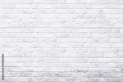 White brick wall, antique old grunge white texture background.