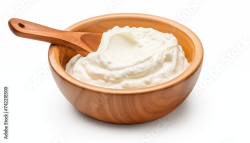 yogurt cream in a bowl