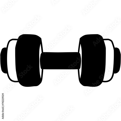 Girls Workout Glyph Vector Illustration Icon Sticker Set Design Materials