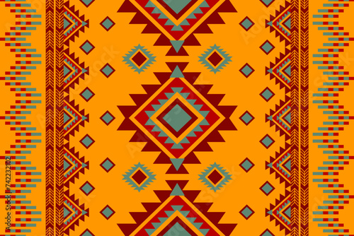 American indian motifs. native american pattern, Vector seamless decorative ethnic pattern. Ethnic geometric pattern native american mexican navajo tribal motif.
