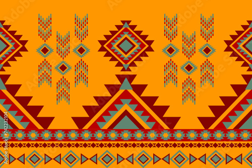 American indian motifs. native american pattern, Vector seamless decorative ethnic pattern. Ethnic geometric pattern native american mexican navajo tribal motif.
