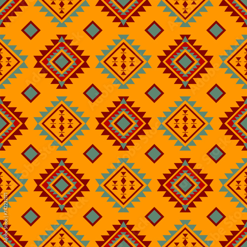 American indian motifs. native american pattern, Vector seamless decorative ethnic pattern. Ethnic geometric pattern native american mexican navajo tribal motif.
