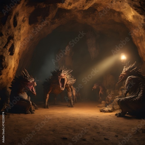 Monster Cave Background Very Creepy