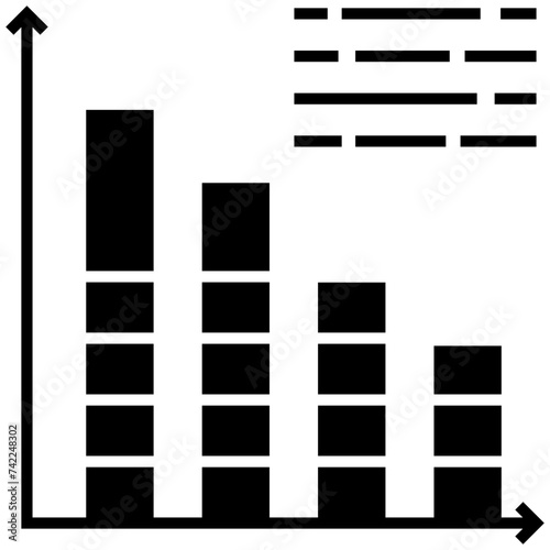 Graph with relative frequency depicting histogram 