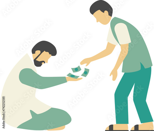 Boy Donating Money