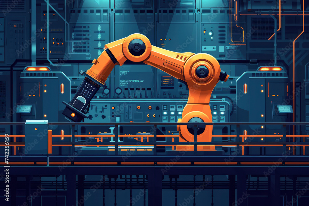 Automation of industrial processes to improve efficiency and precision