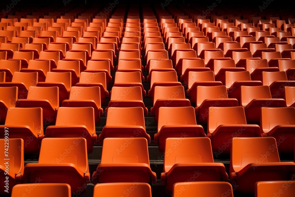 Naklejka premium Empty stadium seats