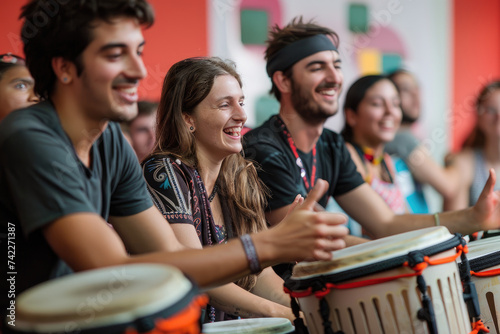 the passion of a drum course with a dynamic group of students