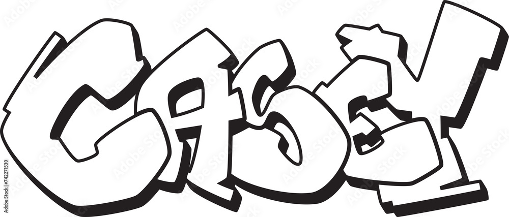 CASEY NAME, Graffiti name, drawing, street art, urban, hip-hop style, lettering, graphics, calligraphy, sticker, print CASEY NAME, Graffiti name, drawing, street art, urban, hip-hop style, lettering, graphics, calligraphy, sticker, print