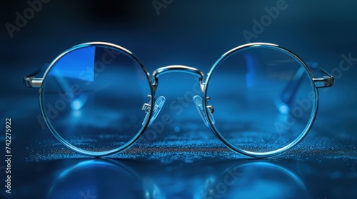 Pair of Glasses on Table